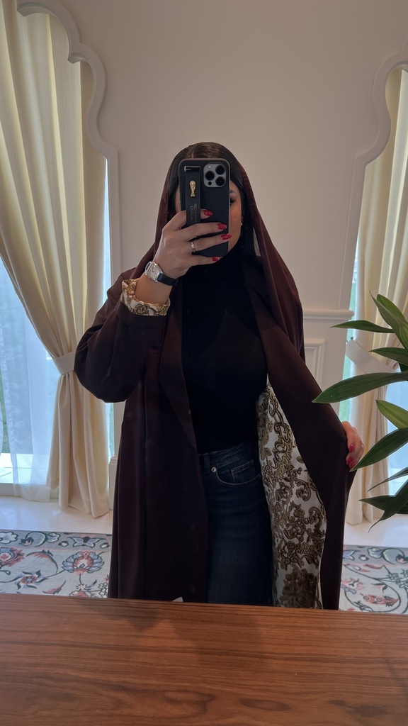 Versace brown abaya
