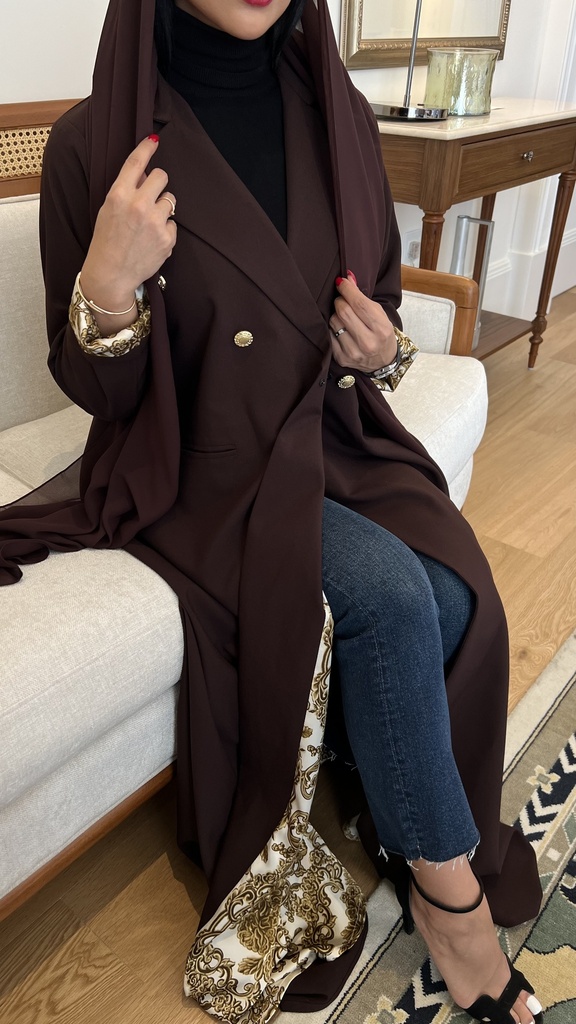 Versace brown abaya